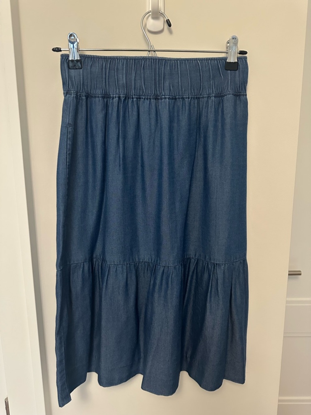 Simons Icône Elastic Waist Tencel Midi Skirt with Pockets Size XS